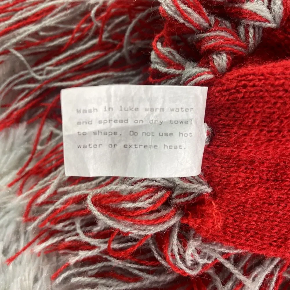 Ohio State Buckeyes Scarf Red Gray One Size OSU Winter Fall Supporter SGA